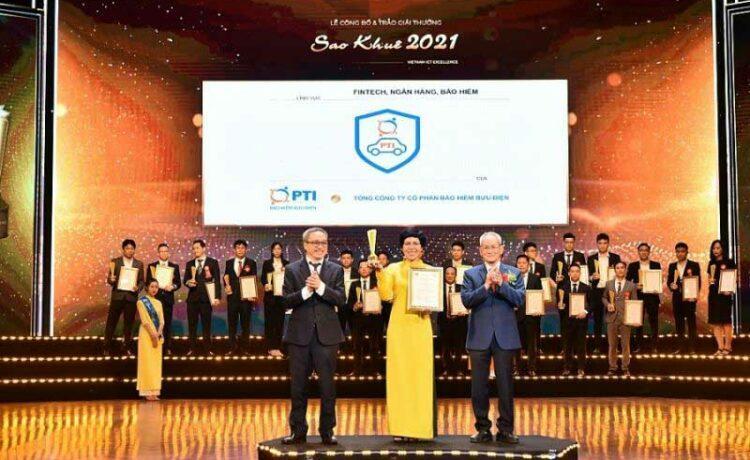 PTI là doanh nghiệp bảo hiểm đầu tiên đạt giải thưởng Sao Khuê