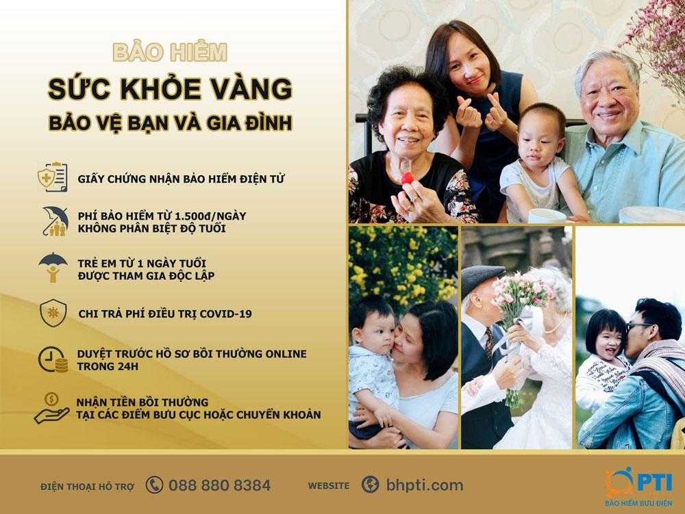Những điểm nổi bật trong gói bảo hiểm sức khỏe vàng PTI