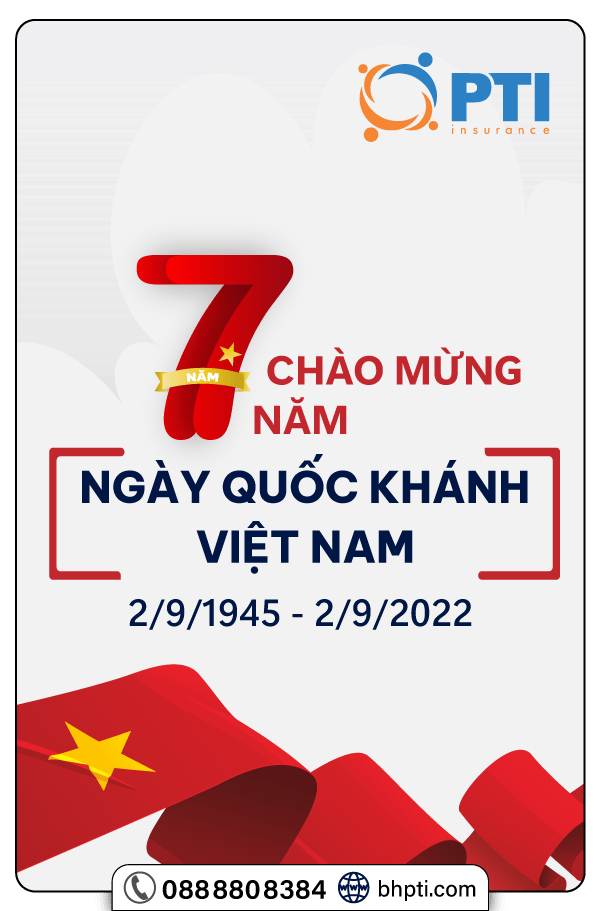 Bảo hiểm PTI chào mừng quốc khánh Việt Nam 77 năm